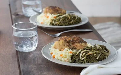 Quick Garlic Spinach